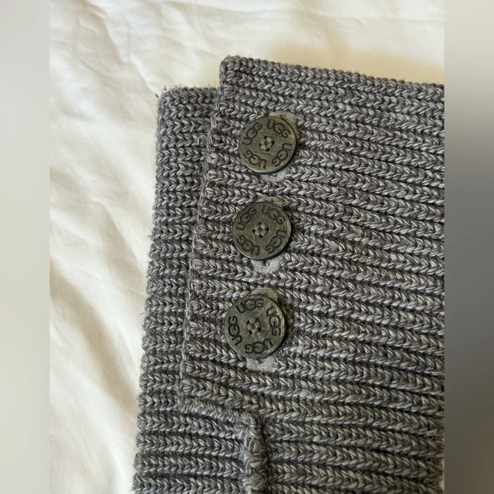 UGG Cardy #5819 Gray Classic Tall Knit Sweater Boots Womens 7